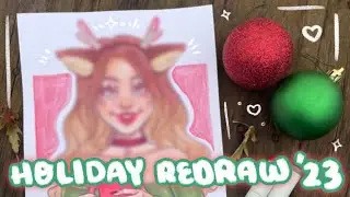Six.Studios Holiday Redraw 2023! 🎄| Copic Speed Drawing ✨