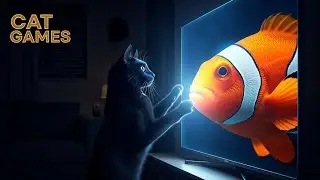 Games for Cats to Watch: Fast Swimming Deep Sea Fish - 4K Cat Entertainment (No Music)