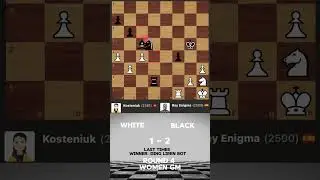 Rey Enigma vs GM Kosteniuk #chesscom #chess #gaming #phonk #stockfish