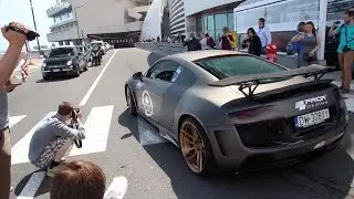 Audi R8 PD GT850 Prior Design - Downshifts & Acceleration Sounds!