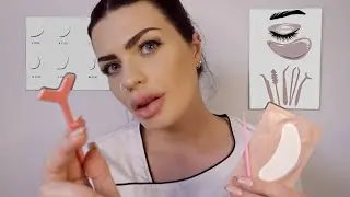 ASMR Beauty Salon - Perming Your Lashes 👁💕 (face touching, combing, personal attention roleplay)
