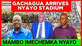 Ruto Kwisha! Rigathi Gachagua Opposition Leaders Arrive at Nyayo Stadium for Raila State Funeral 