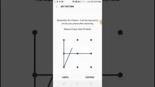 W pattern lock #shorts #youtube video