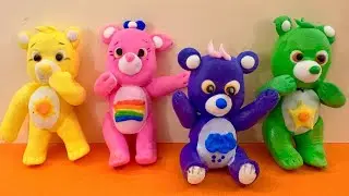 Care bears of polymer clay 