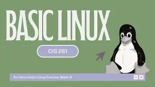 CIS 261: Week Three