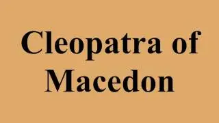 Cleopatra of Macedon