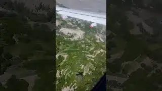 Airplane Flying Low Over Skardu | Unreal Landing View 🇵🇰 | Plane Shadow on Green Valley ✈️🌿