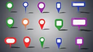 3D Map Pins