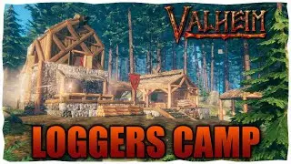 GORGEOUS Valheim Logging Camp Timelapse - Valheim Mistlands