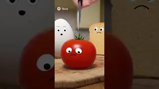 Creepy Talking Food in the Kitchen 🍅🥚🍞 | foodiefaces Short