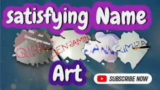 💧How to satisfying art ,water drop making name ||diy|| LIKE SHARE SUBSCRIBE
