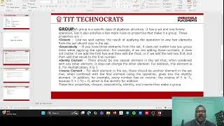 Introduction to algebraic structure of group. (unit -2 ) discrete structure.