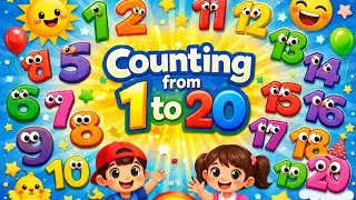 Counting 1 To 20 For Kid's | Colour Full Number for Learning 