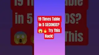 19 Times Table Trick in 5 Seconds 🤯 | Fast Math Hack for Grade 5&ndash;9, IGCSE & GCSE #mathshorts