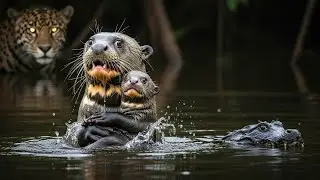 Wildlife Amazon Jungle: Lone Giant Otter Mother&rsquo;s Silent Fight to Survive Amazon