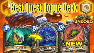 I Made Best Quest Rogue Deck To Craft And Play At The Lost City of Un'Goro | Hearthstone