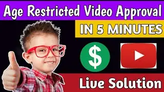 How to Approve Age Restriction on YouTube 2021 | Live Solution