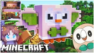 I Built a Rowlet House in Minecraft | Minecraft House Tutorial🔨