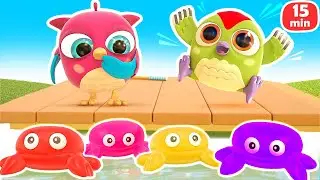 Kartun untuk anak & video belajar | Kartun Hop Hop si Burung Hantu & mainan bayi