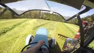 [Gopro] Eicher K&ouml;nigstiger 1 (3007) beim Schwadern (Cabview)