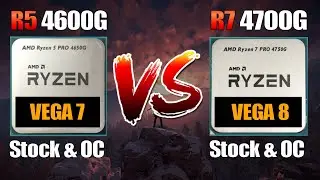 Ryzen 5 4600G VEGA 7 vs R7 4700G VEGA 8 Stock + Overclock Tested on 7 Games