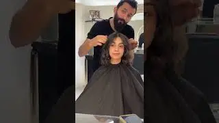 Women before after haircut looks#haircut #shorthairtolonghair #asmrviralreelBack, Chest, Arm, Neck
