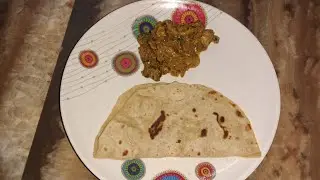 Chapathi with Mushroom gravy  must try 