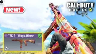 *NEW* TEC-9 Wings Aflame Gameplay in Cod Mobile Season 1 2025 BP | Ranked Search and destroy