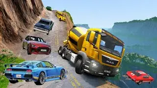 Realistic High Speed Car Crashes in BeamNG Drive | Ultra Real Physics(Busted Beam)