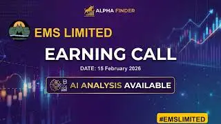 EMS Limited | EMSLIMITED | Earning Call | Alfa Finder