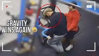 Epic Gym Fail: Curved Pull-Up Bar Mishap Caught on Camera || WooGlobe