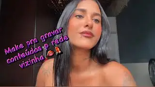 Vlog: minha maquiagem pra gravar conteúdo pra rede vizinha,vem comigo! 🫶🏽 #viral #explorar #youtube 