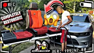 HOW I RESTORE MY 392 DODGE CHARGER SCATPACK RED SEATS😱