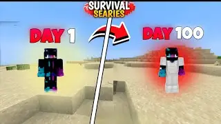 MINECRAFT NEW SURVIVAL SERIES DAY 1 TO DAY 100| PE HINDI |#minecraft 