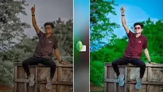 Snapseed Natural Green And Blue Tone Photo Editing | Snapseed And Lightroom Photo Editing 