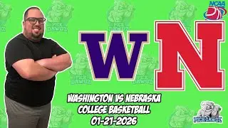 Washington vs Nebraska 1/21/26 Free College Basketball Picks and Predictions | NCAAB Pick