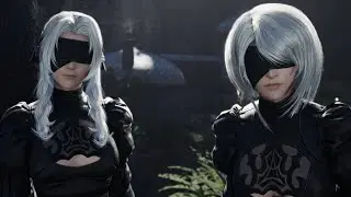 Модификация костюмов FF7 Rebirth: Nier Automata для 2B и 9S