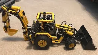 Lego Technic 8455 Backhoe Loader Review