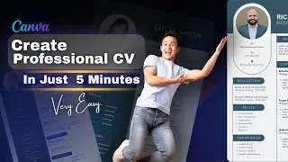 How to Create Online Professional Resume in Canva | CV writing tips for Beginners