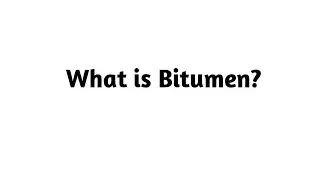 Что такое битум?