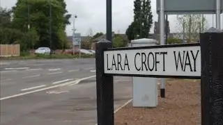LARA CROFT WAY in Derby (BBC NEWS)