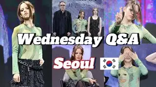 Jenna Ortega and Wednesday Cast Q&A In Seoul