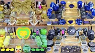 BEST of COLLECTION SLIME(3)  golden,🧡 BLUE,💙yellow💛, black, 🖤%100Satisfying Slime Video city