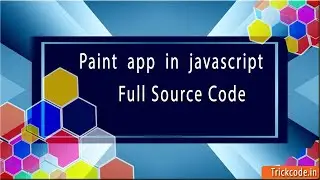 Paint app in javascript | Painting & drawing app with HTML, CSS, and JAVASCRIPT