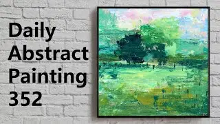 Abstract Painting for Beginners | Acrylic | Daily Challenge 352