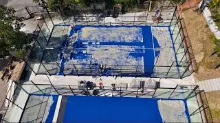 Installazione di 2 Campi di Padel con Manto Blu- (Sports Club Potenza-PZ)