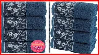 Great product -  HALLEY Decorative Hand Towels Set, 4 Pack - Turkish Towel Set with Floral Pattern,