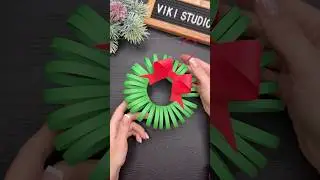 How to make Easy Christmas Wreath Christmas Paper Crafts Christmas Decorations