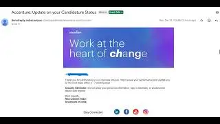 Accenture 29th Dec Interview Results Update | Accenture interview results