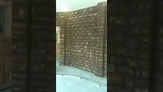 Stone wall Set Design For Horror House in Park
